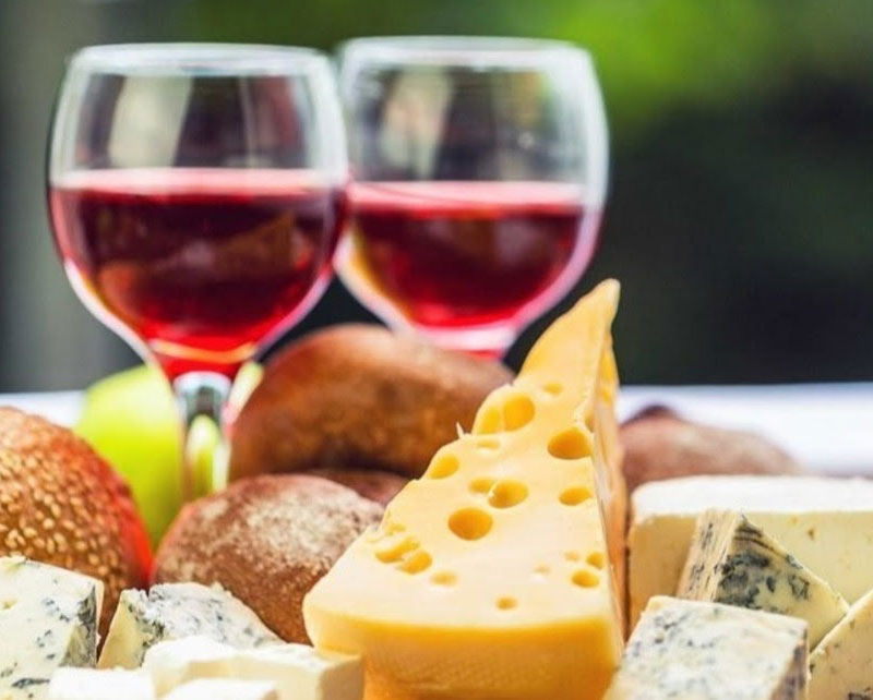 Wine and Cheese.